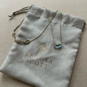 KENDRA SCOTT Gold Dichroic Glass Ever Necklace